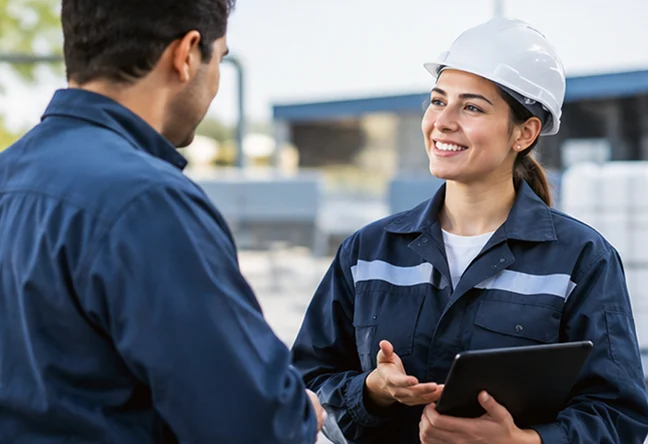 Quimelia technical support at the plant