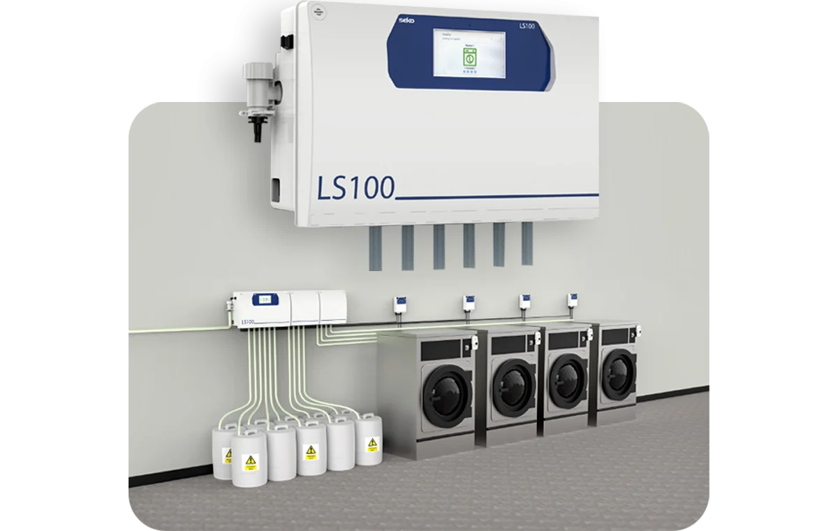 Sistema de dosificación automática para lavandería