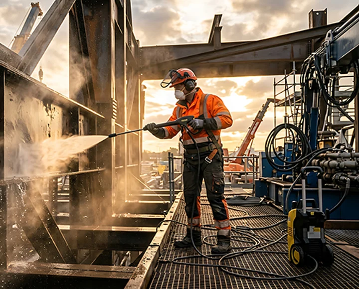 Limpieza especializada de activos industriales