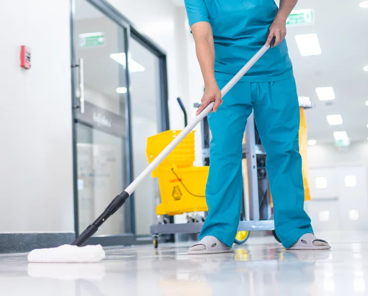 Clean, equipped healthcare area